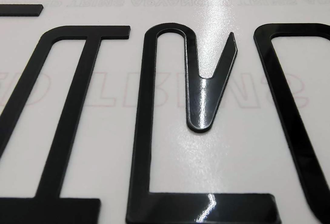 GLOSS BLACK FRONT+REAR LETTERS INSERTS FOR CAMARO 1992-2002 NOT DECALS