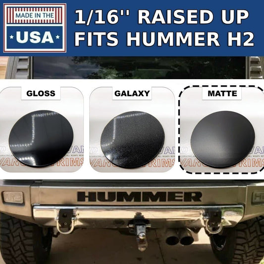 Matte Black Letters for Hummer H2 Rear Bumper Inserts ABS Plastic