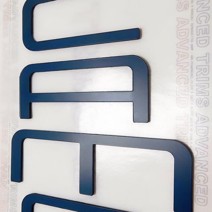 BLUE FRONT+REAR LETTERS INSERTS FOR CAMARO 1992-2002 NOT DECALS