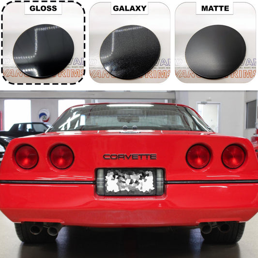 GLOSSY BLACK REAR BUMPER PLASTIC LETTERS INSERTS FOR CORVETTE C4 1984 - 1990