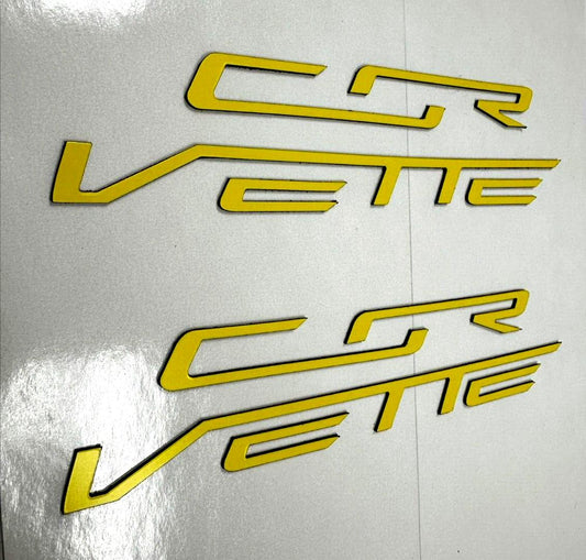 YELLOW C7 Engine Cover Plastic Letters Set For 2014-2019 Chevy Corvette Stingray