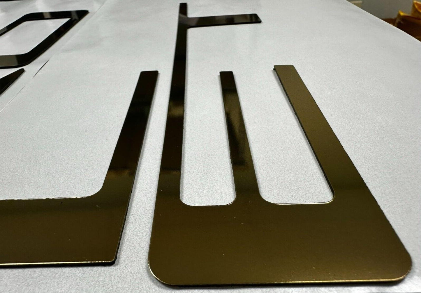 SET OF 2: Overlay Grill Letters + Tailgate Inserts 2022 - 2024 Silverado GOLD