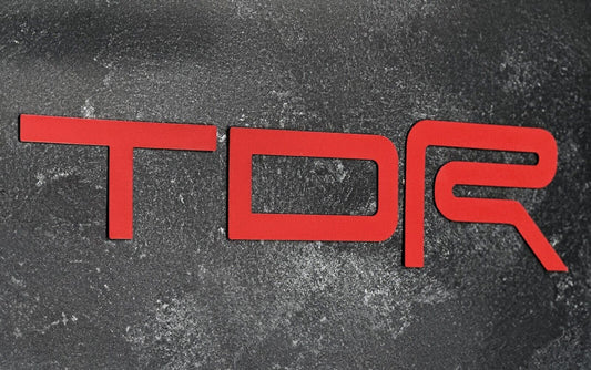 Raised Red Plastic Letters TRD Skid Plate compatible with FJ Cruiser 2006 - 2014