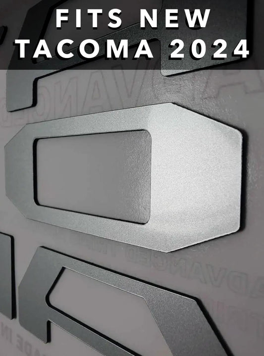 Silver Alum Raised Plastic Letters Inserts fits NEW Toyota Tacoma 2024 Tailgate