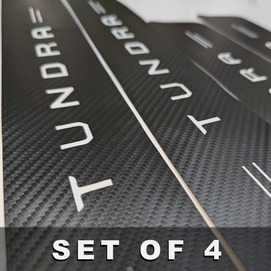 4Pcs Car Threshold Strip Door Plate Sill Scuff Cover Stickers TUNDRA