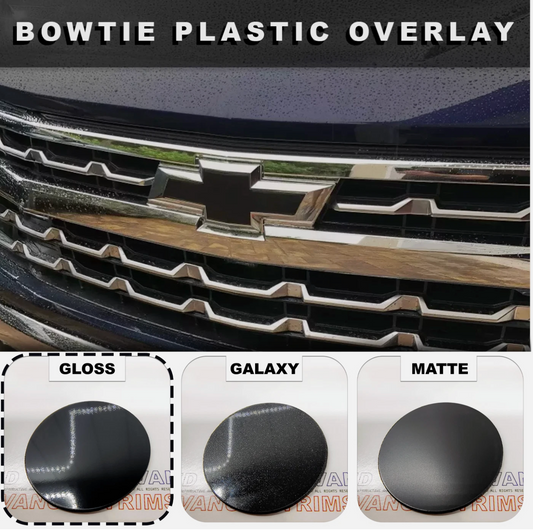 Gloss Black PLASTIC BowTie Grill Overlay For 2022-2025 Silverado 1500 NOT VINYL