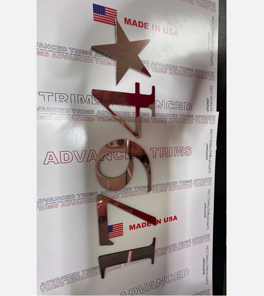 2022 2023 2024 Emblema delantero cromado TUNDRA Grill Parachoques Letras Insertos Insignia 
