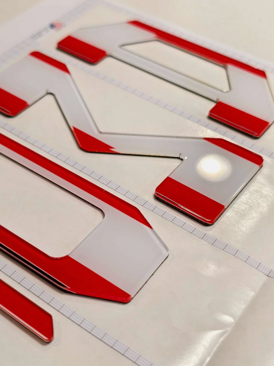 3D US FLAG TAILGATE LETTERS COMPATIBLE WITH TOYOTA TACOMA 2024 2025 2026 US MADE  ADVANCED TRIMS