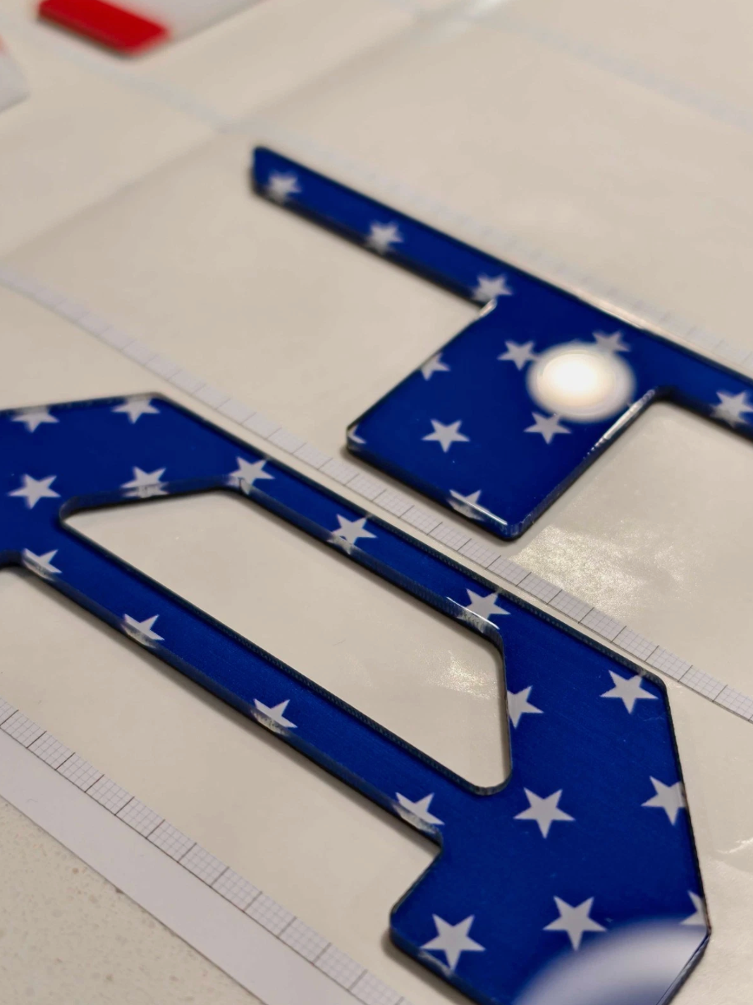 3D US FLAG TAILGATE LETTERS COMPATIBLE WITH TOYOTA TACOMA 2024 2025 2026 US MADE  ADVANCED TRIMS