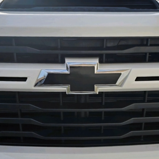 Gloss Black PLASTIC BowTie Grill Overlay For 2022-2026 Silverado 1500 NOT VINYL