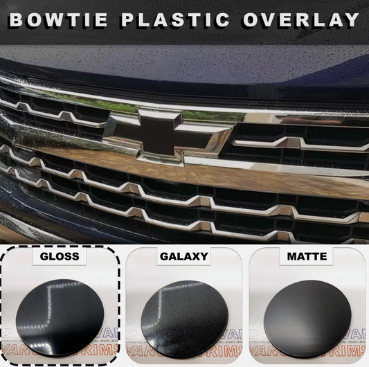 Gloss Black PLASTIC BowTie Grill Overlay For 2022-2026 Silverado 1500 NOT VINYL