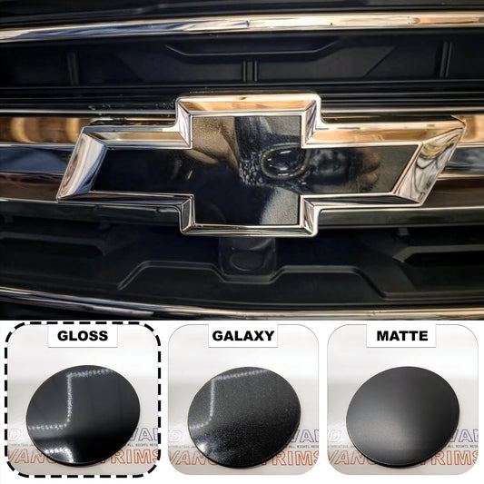 Gloss Black BowTie Grill + Tailgate Plastic Overlay 22-23 Traverse NOT VINYL