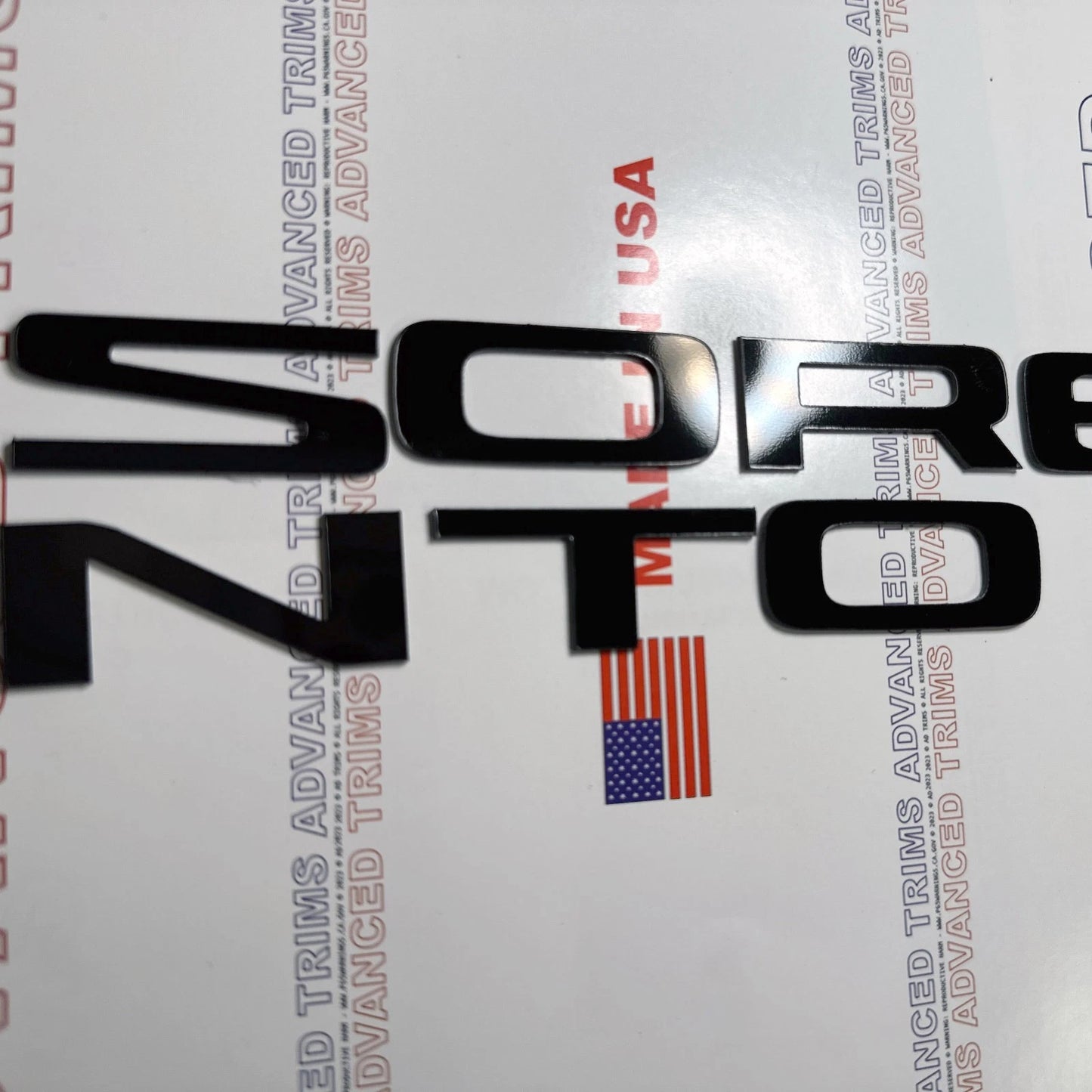 FITS Sorento SEPARATED fits Letters Plastic Overlay in Matte Black