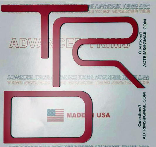 2x TRD [RED] Pro [GOLD] Insert de lettres en plastique surélevé pour chevet 2014-2021