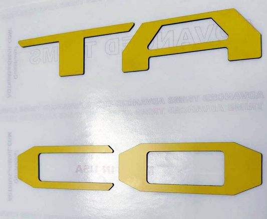 Yellow "TACO"+ BLUE "M + RED "A" Plastic Letters Tacoma 2016-2023 Tailgate